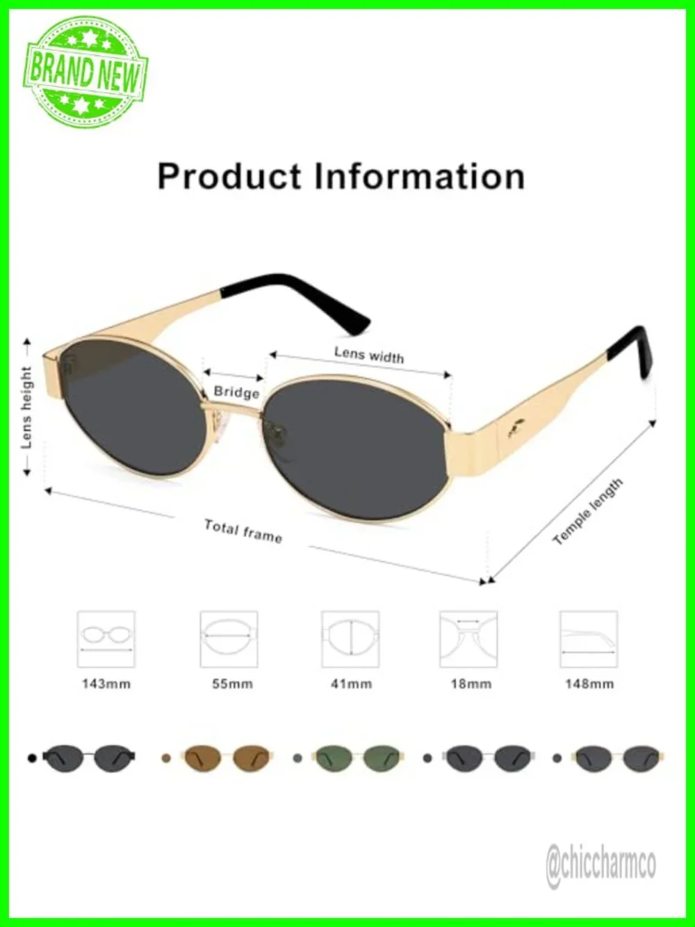 Retro Oval Sunglasses for Women Classic 90s Style UV400 Protection Lightweight